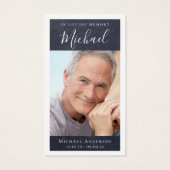 Forever in ons hart Foto Memorial Kaart (Achterkant)