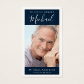 Forever in ons hart Foto Memorial Kaart (Achterkant)