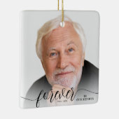 Forever in ons hart Foto Memorial Keramisch Ornament (Rechts)