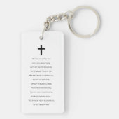 Forever in ons hart Foto Memorial Poem Sleutelhanger (achterkant)