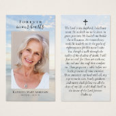 Forever in ons hart Foto Memorial Prayer Kaart (Voorkant /achterkant)