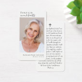 Forever in ons hart Foto Memorial Prayer Kaart (Bureau)