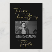 Forever in ons hart Foto Memorial Programme Programmakaart (Voorkant)