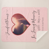 Forever in ons hart Foto Memorial Sherpa Deken (Voorkant (horizontaal))