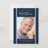 Forever in ons hart Foto Sympathie Bedankkaart (Achterkant)