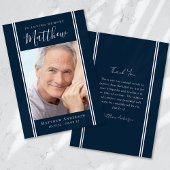 Forever in ons hart Foto Sympathie Bedankkaart