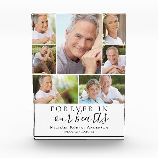 Forever in ons hart Foto Sympathie Memorial (Voorkant)