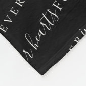 Forever in ons hart Foto Sympathie Memorial Fleece Deken (Hoek)