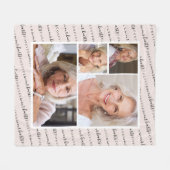 Forever in ons hart Foto Sympathie Memorial Fleece Deken (Voorkant (Horizontaal))