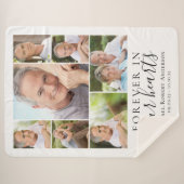 Forever in ons hart Foto Sympathie Memorial Sherpa Deken (Voorkant (horizontaal))