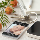 Forever in ons hart Foto Sympathie Memorial Sleutelhanger (Voorkant Rechts)