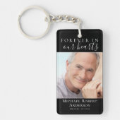 Forever in ons hart Foto Sympathie Memorial Sleutelhanger (Voorkant)