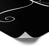 Forever in ons hart Foto van Elegant Script Funera Poster (Hoek)