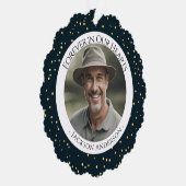 Forever in ons hart Fotoherinnering Ornament Kaart (Rechts)