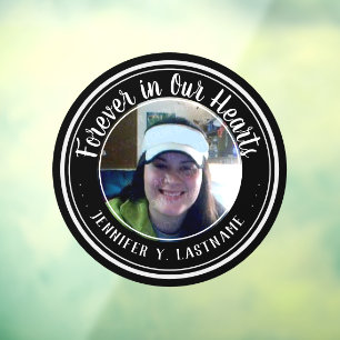 Forever in ons hart Fotoherinnering Raamsticker