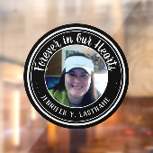 Forever in ons hart Fotoherinnering Raamsticker (Vel 2)