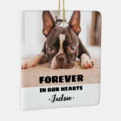 Forever in ons hart Geestesornamenornament Keramisch Ornament (Rechts)