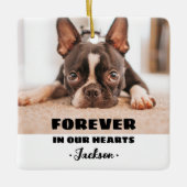 Forever in ons hart Geestesornamenornament Keramisch Ornament (Voorkant)