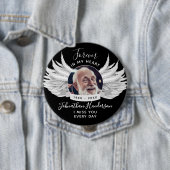 Forever in ons hart heeft Angel foto's gemaakt... Ronde Button 4,0 Cm (In situ)