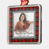 Forever in ons hart Herdenkingsspel Metalen Ornament (Links)