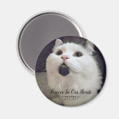 Forever in ons hart Kat Memorial Foto aangepast Magneet (Voorkant / Achterkant)