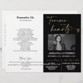 Forever in ons hart Memorial Foto-programma (Voorkant / Achterkant)