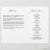 Forever in ons hart Memorial Foto-programma (Achterkant)