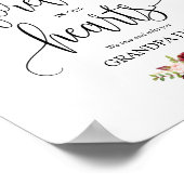 Forever in ons hart Memorial Sign v10 Poster (Hoek)