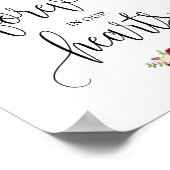 Forever in ons hart Memorial Sign v13 Poster (Hoek)