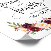 Forever in ons hart Memorial Sign v8 Poster (Hoek)