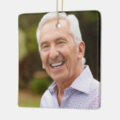 Forever in onze harten Herdenkings aangepaste teks Keramisch Ornament (Links)