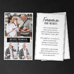 Forever In Our Hearts 3 Foto Gedenkteken Kaart