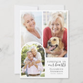 Forever in Our Hearts Arch Begrafenissympathie Bedankkaart (Voorkant)