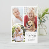 Forever in Our Hearts Arch Begrafenissympathie Bedankkaart (Staand voorkant)