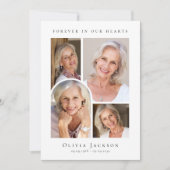 Forever in Our Hearts Arch Begrafenissympathie Bedankkaart (Voorkant)