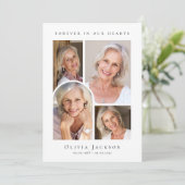 Forever in Our Hearts Arch Begrafenissympathie Bedankkaart (Staand voorkant)