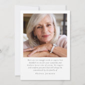 Forever in Our Hearts Arch Begrafenissympathie Bedankkaart (Achterkant)