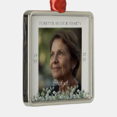 Forever In Our Hearts Eucalyptus Remembrance Metalen Ornament (Rechts)