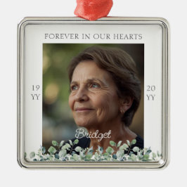 Forever In Our Hearts Eucalyptus Remembrance Metalen Ornament