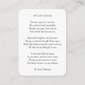 Forever in Our Hearts Foto Memorial Handout Kaart (Achterkant)