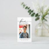 Forever in Our Hearts Funeral Memorial Prayer Card Visitekaartje (Staand voorkant)