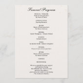 Forever In Our Hearts Funeral with Photo Programmakaart (Achterkant)