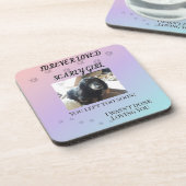 Forever in Our Hearts Gradient Tribute Bier Onderzetter (Linkerzijde)