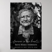 Forever in Our Hearts herdenkingsmonument Poster (Voorkant)