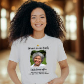 Forever in our Hearts Memorial Custom Text Photo  T-shirt