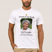 Forever in our Hearts Memorial Custom Text Photo  T-shirt (Voorkant)