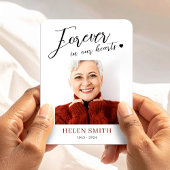 Forever in Our Hearts Memorial Funeral Photo Magneet