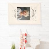 "Forever in our Hearts" Memorial, naam, foto Spandoek (Insitu)