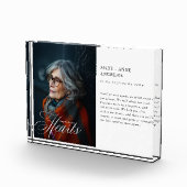 "Forever in our Hearts" Memorial, Name, Photo Fotoblokken (Rechts)