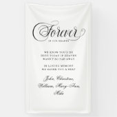 Forever In Our Hearts- Memorial White Spandoek (Verticaal)